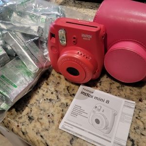 Fujifilm instax 8 camera with 27 packs of film